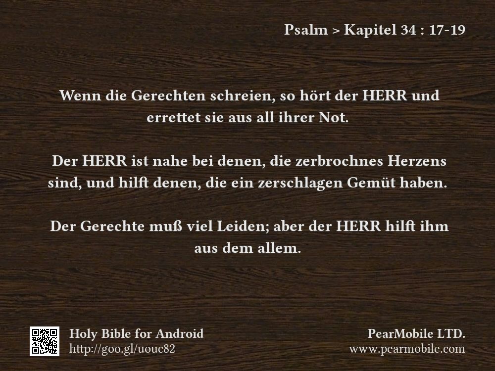 Psalm, Kapitel 34:17-19